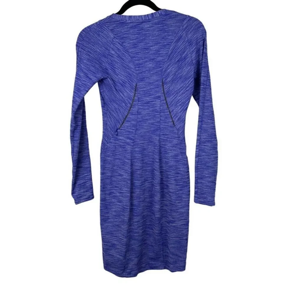 LULULEMON Athletica Heather Blue Stretch Athletic Casual Dress size 4